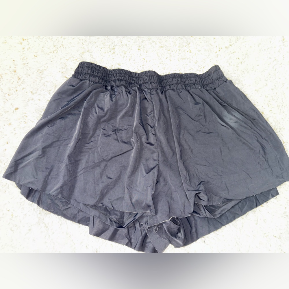 Black athletic shorts